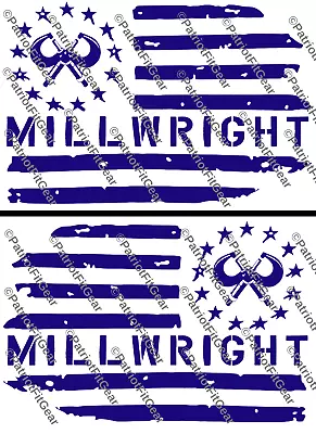 MillwrightAmerican FlagCaliperCNCMicrometerMillingCustom Vinyl Decal • $13.45