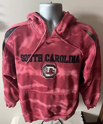 Vtg Y2K NIKE Team South Carolina Gamecocks Center Check SWOOSH Hoodie Men’s S • $38.99