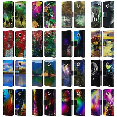 Official Haroulita Fantasy 4 Leather Book Wallet Case Cover For Motorola Phones • $22.95