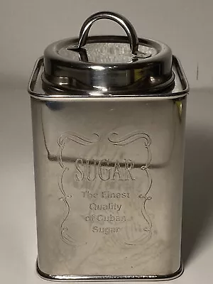 Vintage “Finest Quality Cuban Sugar” Decorative Metal Canister • $20.99