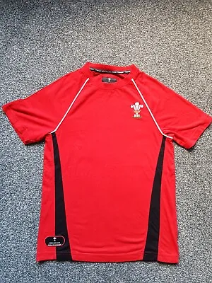 Wales Rugby Union T-Shirt Tee Top Red UK Size S Small WRU • £8