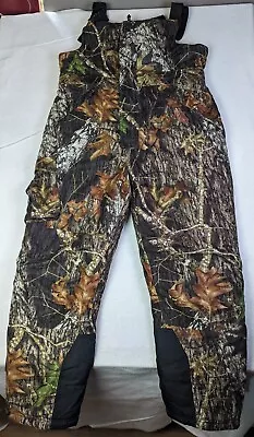 Camouflage Insulated Bibs/ Overalls/ Pants Size L Hunting Outdoors  • $29.90