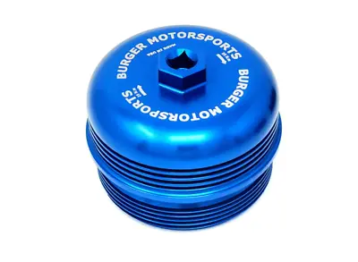 BMS Magnetic Billet BMW Oil Filter Cap For N54/N55/S55/N52/N20/N26 Engines-BLUE • $89