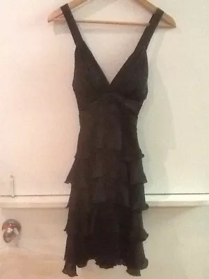 XOXO Black Tiered Crossback Straps Mesh Side Cutouts NWT Dress Sz 1/2 • $29.95