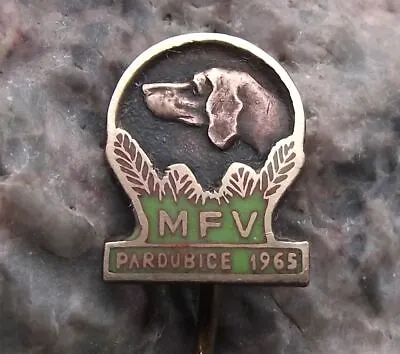 1965 MFV Regional Hunting Dog Show Pardubice Hound Hunters Hunt Pin Badge • $14.99