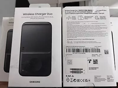 New Genuine Samsung Wireless Charger Fast Charge Pad DUO - Black • $24.99