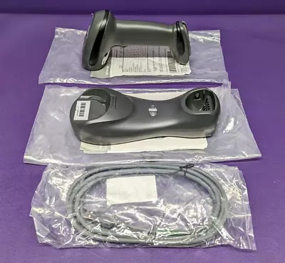 New Motorola Wireless 1D Barcode Scanner LI4278-SR20007WR W/ Cradle USB Cable • $80