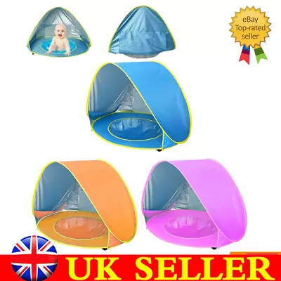 £2.88 • Buy Infant Beach Tent 50+ UV/UPF Pop Up Protection W/ Sun Canopy Shade Shelter NEW