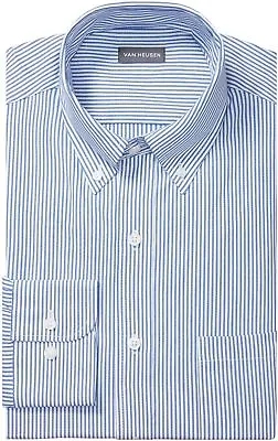 Van Heusen Men's Dress Shirt Regular Fit Pinpoint Stripe • $153.72
