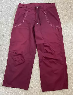 £29.99 • Buy Rare 90's Womens Nike Studio 3/4 Gym Climbing Crag Trousers Uk 6