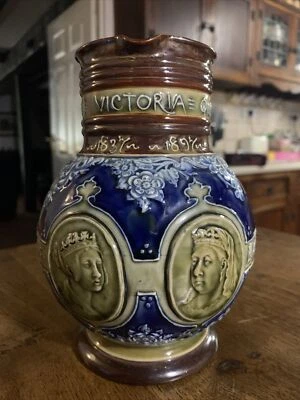 £97.95 • Buy Doulton Lambeth Queen Victoria 1837-1897 Diamond Jubilee Jug
