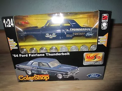 Maisto 2001 Color Shop Edition '64 Ford Fairlane Thunderbolt 1:24 Metal Kit • $19.99