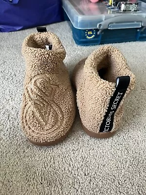 Victoria’s Secret Tan Sherpa Slipper Boots - M (size 7/8) • $7.40