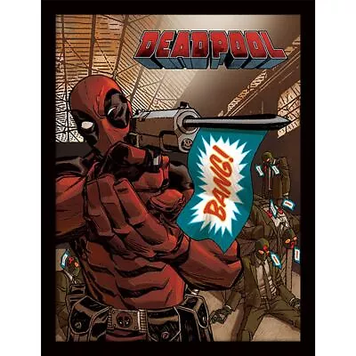 Marvel - Deadpool - Bang - Official 30 X 40cm Framed Print Wall Art • £18.99