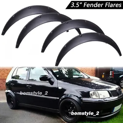 3.5  Fender Flares Extra Wide Body Kit Wheel Arches For Volkswagen VW Polo Mk3 • $69.11