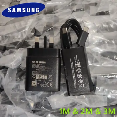 Original 45W Super Fast Charger Plug Type C Cable For Samsung Galaxy S23 S22 Lot • £4.19