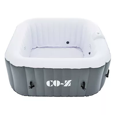 5x5ft Blow Up Hot Tub With 120 Jets For Sauna Pool Bath Adults & Children Gray • $384.18
