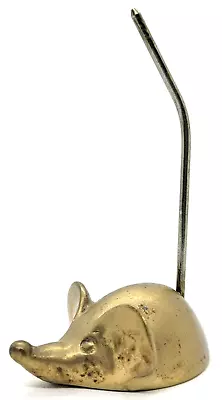 Olee Brass Mouse Ring Or Receipt Holder Made In Taiwan - VINTAGE • $14.40