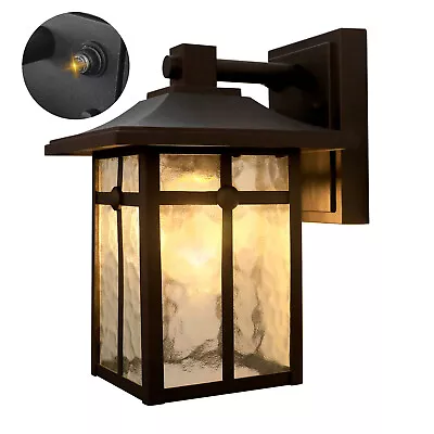 Motion Sensor Outdoor Wall Lanterns Dusk To Dawn Waterproof Porch Light Fixtures • $41.99