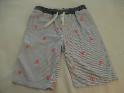 *sz. 11 Mini Boden Boys Boutique Board Striped Shorts Adj. Elastic Waist Pirates • $12.99