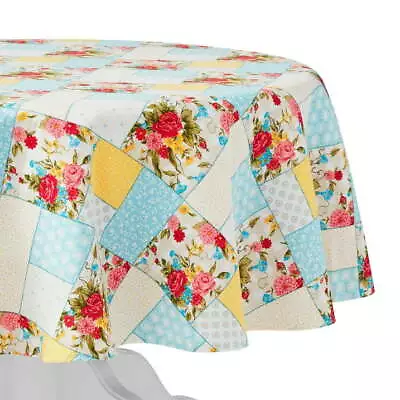 Sweet Rose Tablecloth Multicolor 70  Round Cotton Machine Washable • $17.26