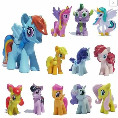 12pcs/Set Lot MY LITTLE PONY FRIENDSHIP IS MAGIC ACTION FIGURES NWT USA SELLER • $12.99