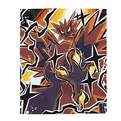 Zapdos Blankets  Zapdos Gift Zapdos Accessories & Zapdos Plush Fleece Blanket • $54.98