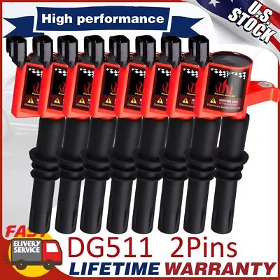 8Pack Ignition Coil For Ford F150 4.6/5.4L V8 2004 2005 2006 2007 2008 2009 2010 • $37.99