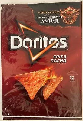 Hunger Games Mocking Jay 2012 Sabritas Chip Bag Doritos Spicy Nacho 11 Oz • $9.99