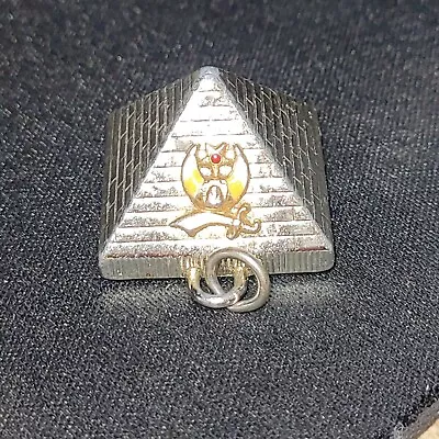 Vintage 1976 Talisman Guild  Golden Pyramid Pendant Secret Compartment MASONS • $74.99