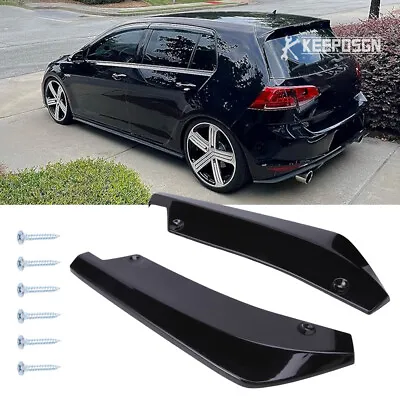 Car Rear Bumper Lip Splitter Diffuser Spoiler Body Kit For VW Golf MK7 MK6 GTI • $20.42