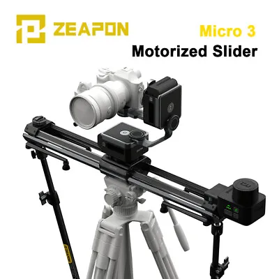 ZEAPON Micro 3 E500 E700 E1000 Motorized Slider Double Distance For DSLR Cameras • $580