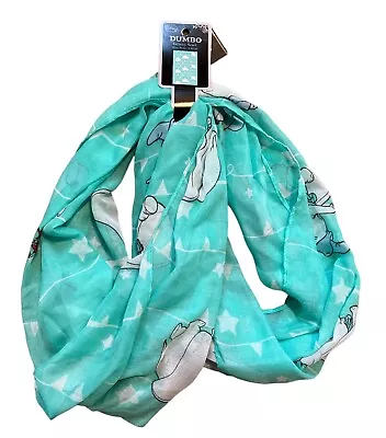 Hot Topic Disney Dumbo Elephant Infinity Scarf Mint Green 66” X 18” NWT • $18