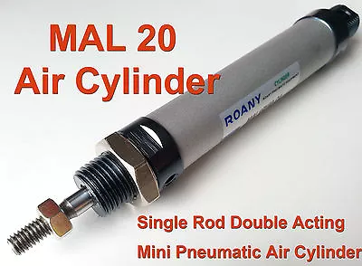 £13.51 • Buy Magnetic MAL20 Series Single Rod Double Acting Mini Pneumatic Air Cylinder S CA