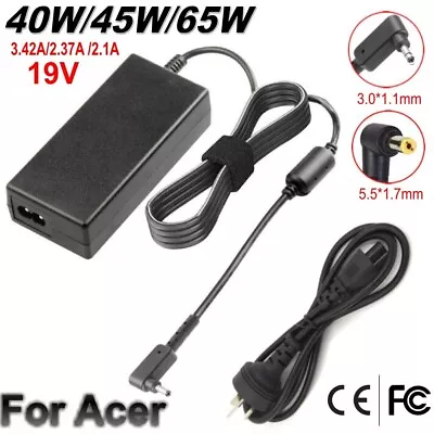 45W 65W AC Adapter Power Supply Cord  For Acer Spin Aspire Chromebook Laptop • $18.22