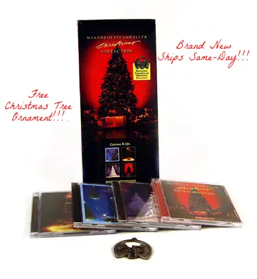 Mannheim Steamroller Christmas Collection (4 CDs) + FREE Christmas ORNAMENT NIB • $15