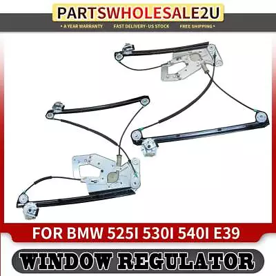 2x Front Left & Right Sides Window Regulators For BMW E39 525i 528i 530i 540i M5 • $78.99