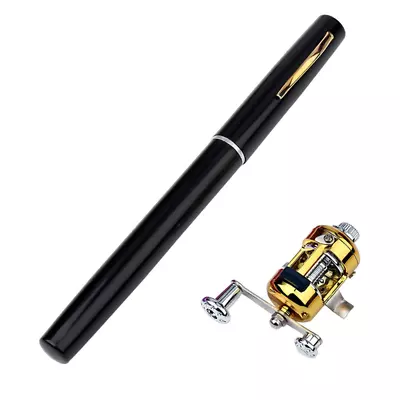 Mini Portable Pocket Pen Telescopic Fishing Rod Kit • $18.98