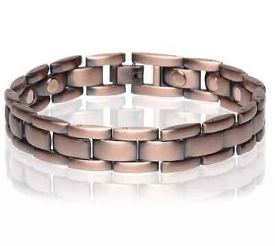 Copper Magnetic Link Bracelet Oxidize Copper Arthritis Pain Relieve Bracelet III • $15.75