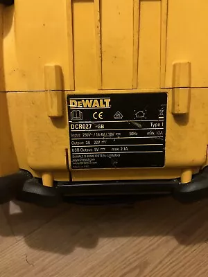 Dewalt Dcr027 Dab/fm Bluetoothauxjobsite  Radio - Faulty • £2.20