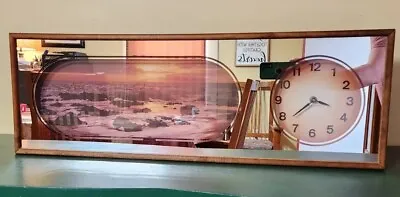 Retro Eye Encounter Wall Clock With Beach View. Awesome Condition! • $37.47