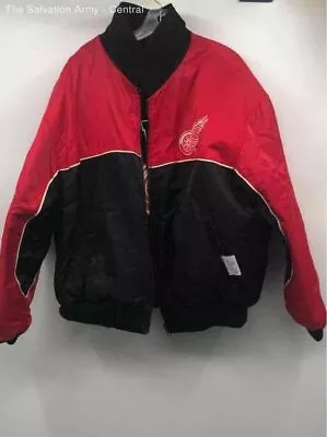 Vintage Mens Red Black Reversible Detroit Red Wings NHL-Hockey Jacket Size 2XL • $20.50