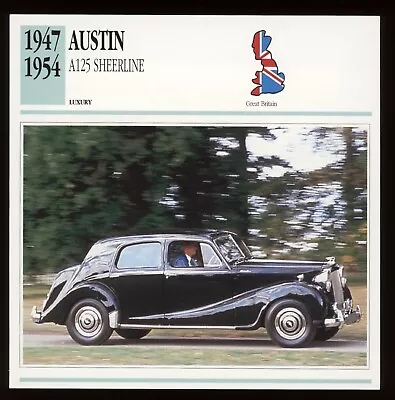 1947 - 1954  Austin  A125 Sheerline  Classic Cars Card • $4.95