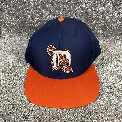Vintage Detroit Tigers Snapback Hat MLB Logo 7 90s Cap NWT Deadstock NOS • $34.95