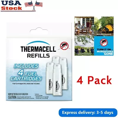 Thermacell Mosquito Repellent Refills With 48-Hour Mosquito Protection 4 Pack • $17.96