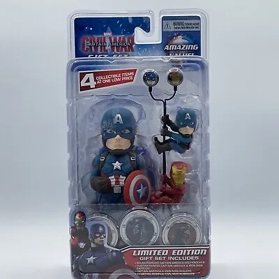 Marvel Captain America/Iron Man Body Knocker Civil War Gift Set Earbuds Hubsnap  • $14.99