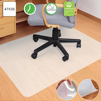 47''X35'' PP Chair Mat Non-slip PVC Floor Carpet Protector For Desk Home Office • $34.99