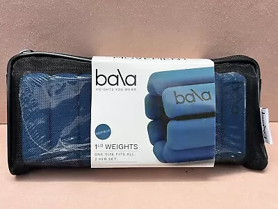 Bala Bangles 1 Pair (1 Lb Ea) Adjustable Wearable Wrist & Ankle Weights Blue • $25.95