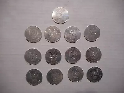 13 - Piel's Light Beer Tokens  Everyone Points To Piel's  Aluminum Excellent • £23.74