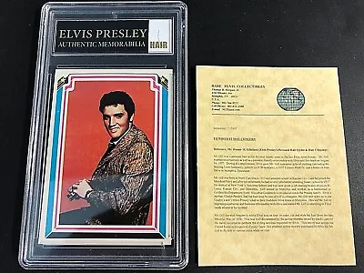 Elvis Presley Authentic Hair Memorabilia With 1978 Trading Card #12 Certified! • $59.95